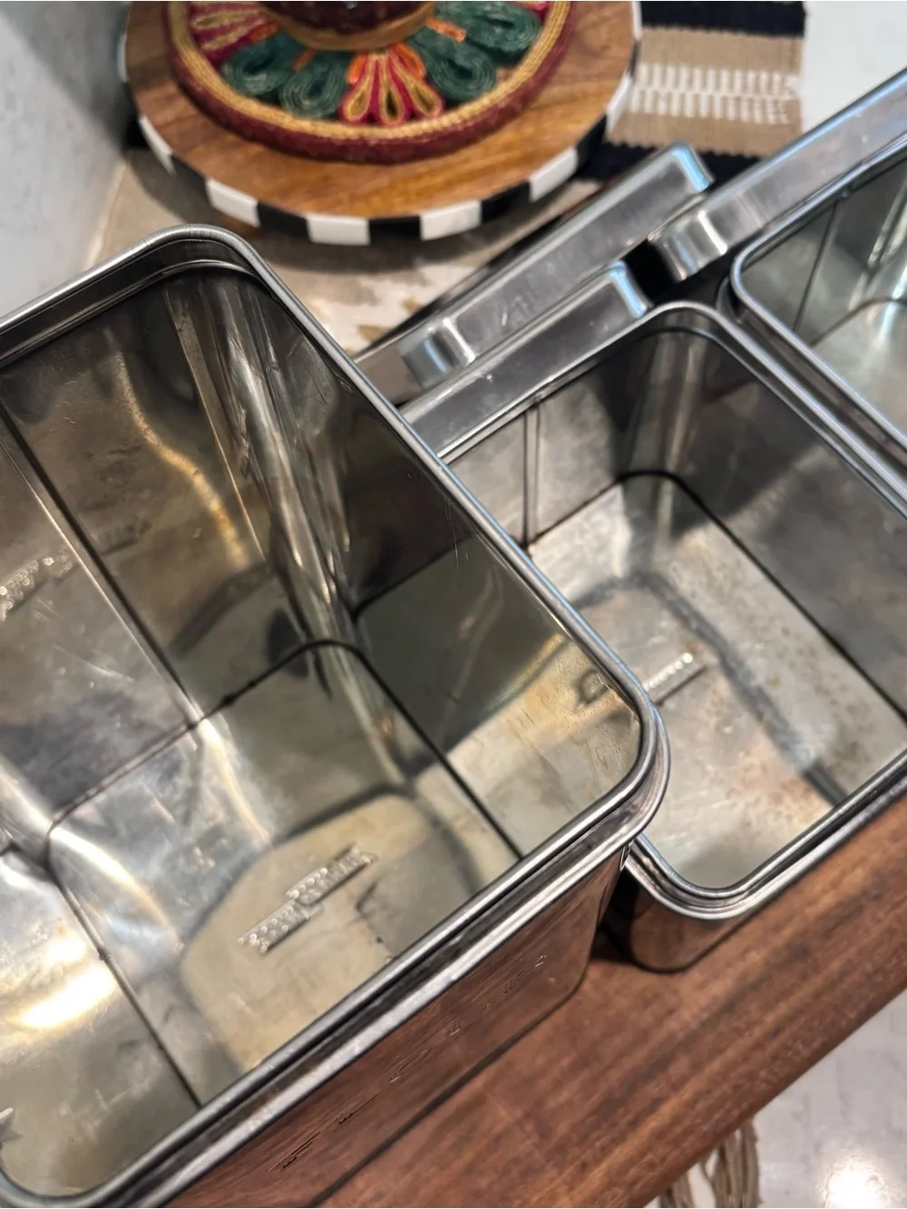 Mid-Century Garner Ware Chrome Kitchen Canisters Set